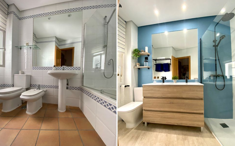 CÓMO REFORMAR UN BAÑO SIN NECESIDAD DE HACER OBRAS: 2 BUENOS EJEMPLOS PARA COPIAR